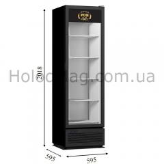 Морозильный шкаф CRYSTAL CR 450 SZ со стеклянной дверью для хранения пива (Греция)