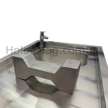 Подголовник нержавеющий для трупа ПГ