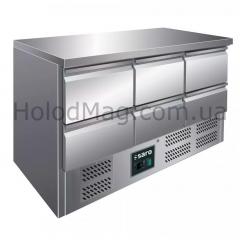  Холодильный стол Saro VIVIA S 903 S/S TOP с 6 ящиками